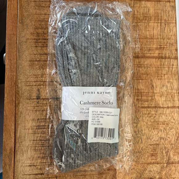Jenni Kayne Accessories - Jenni Kayne Cashmere Socks Grey NEW